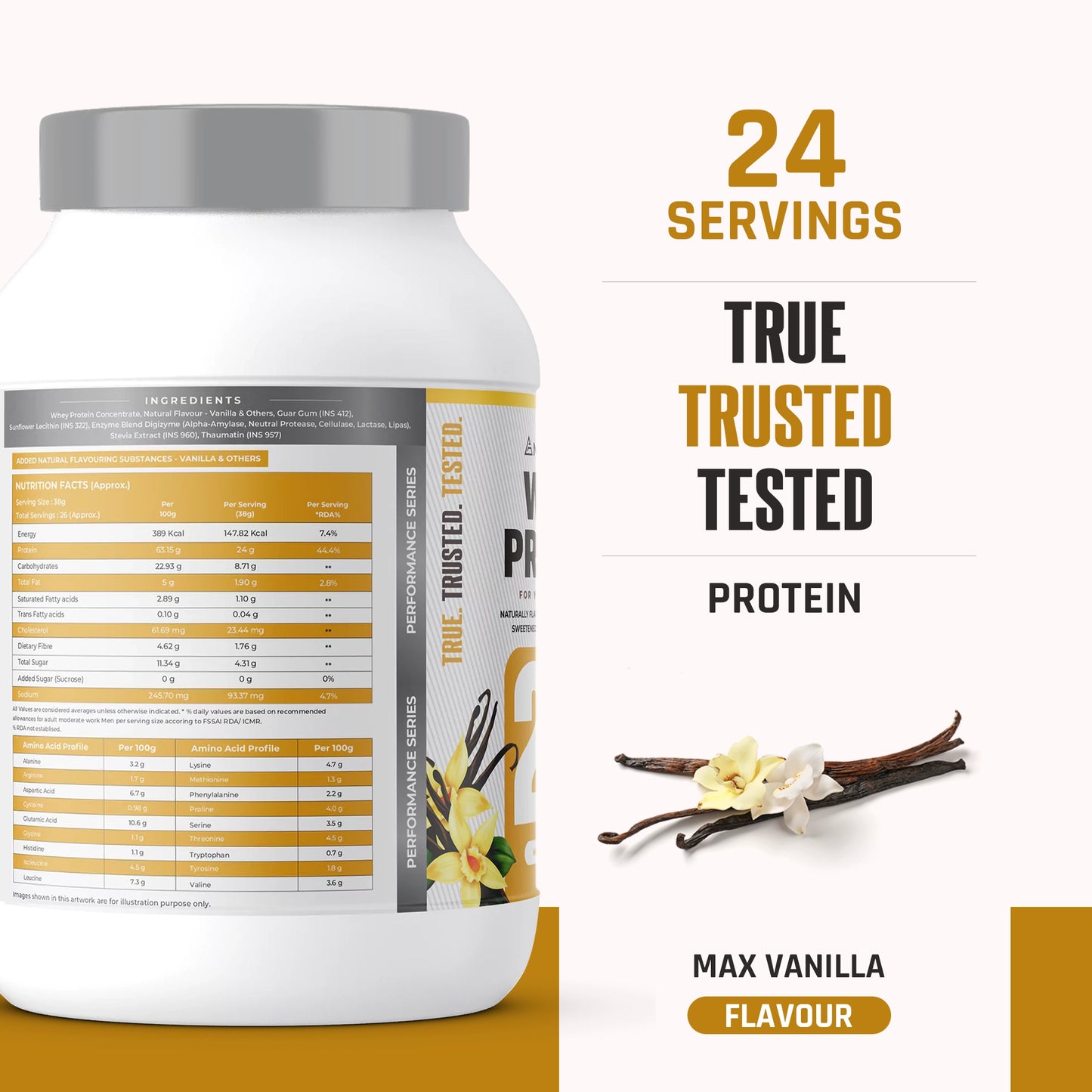 100% Natural Whey Protein Max