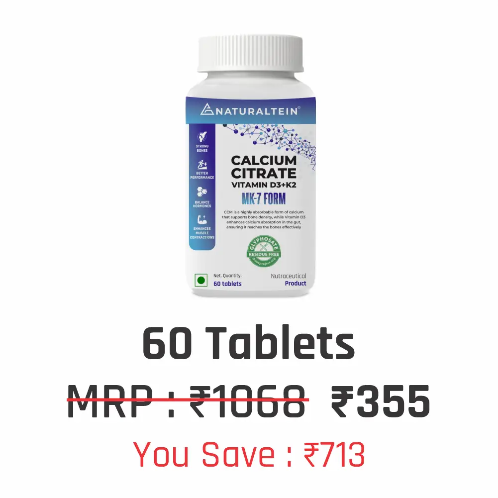 Calcium Citrate with Vitamin D3+K2 (MK7)