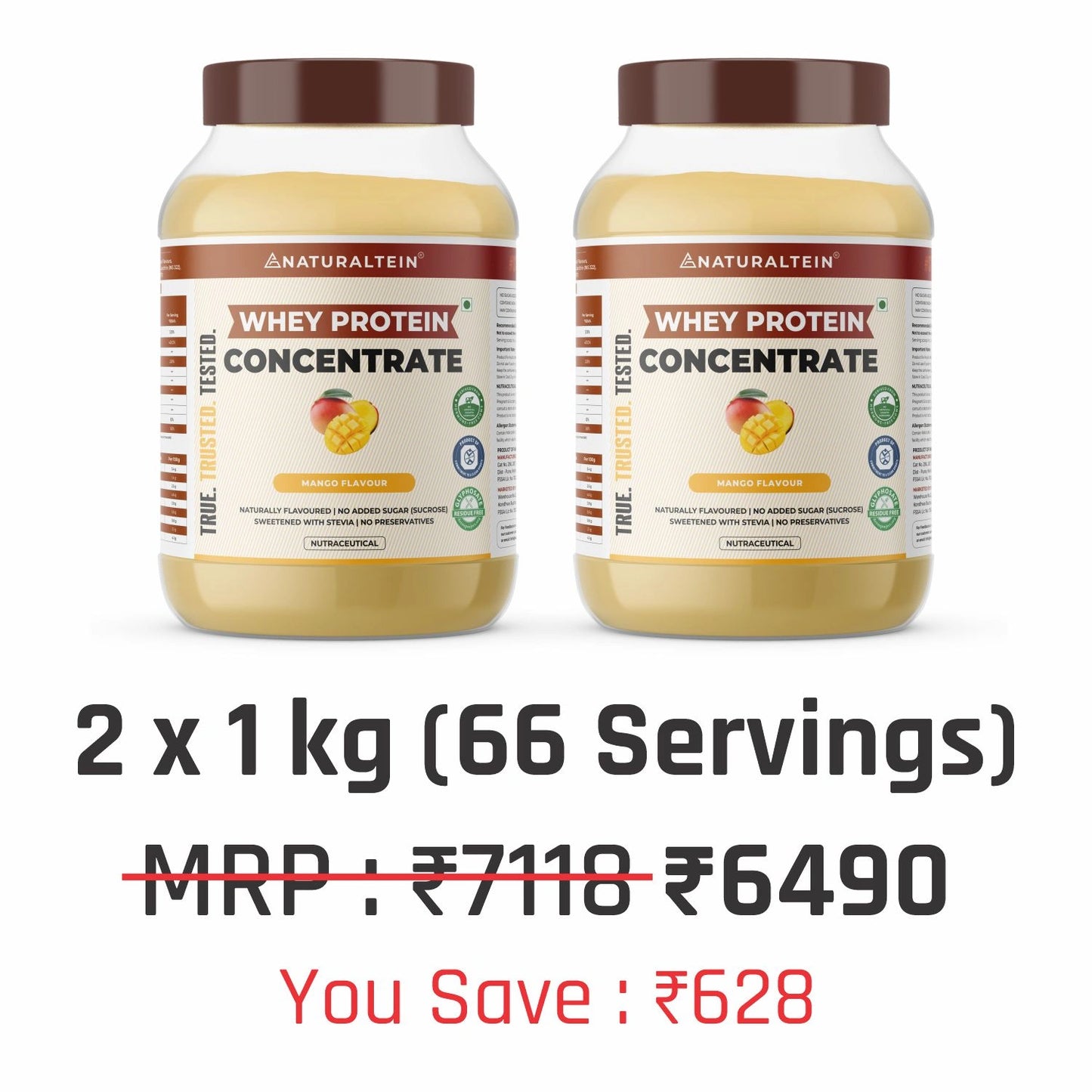 100% Natural Whey Protein Concentrate