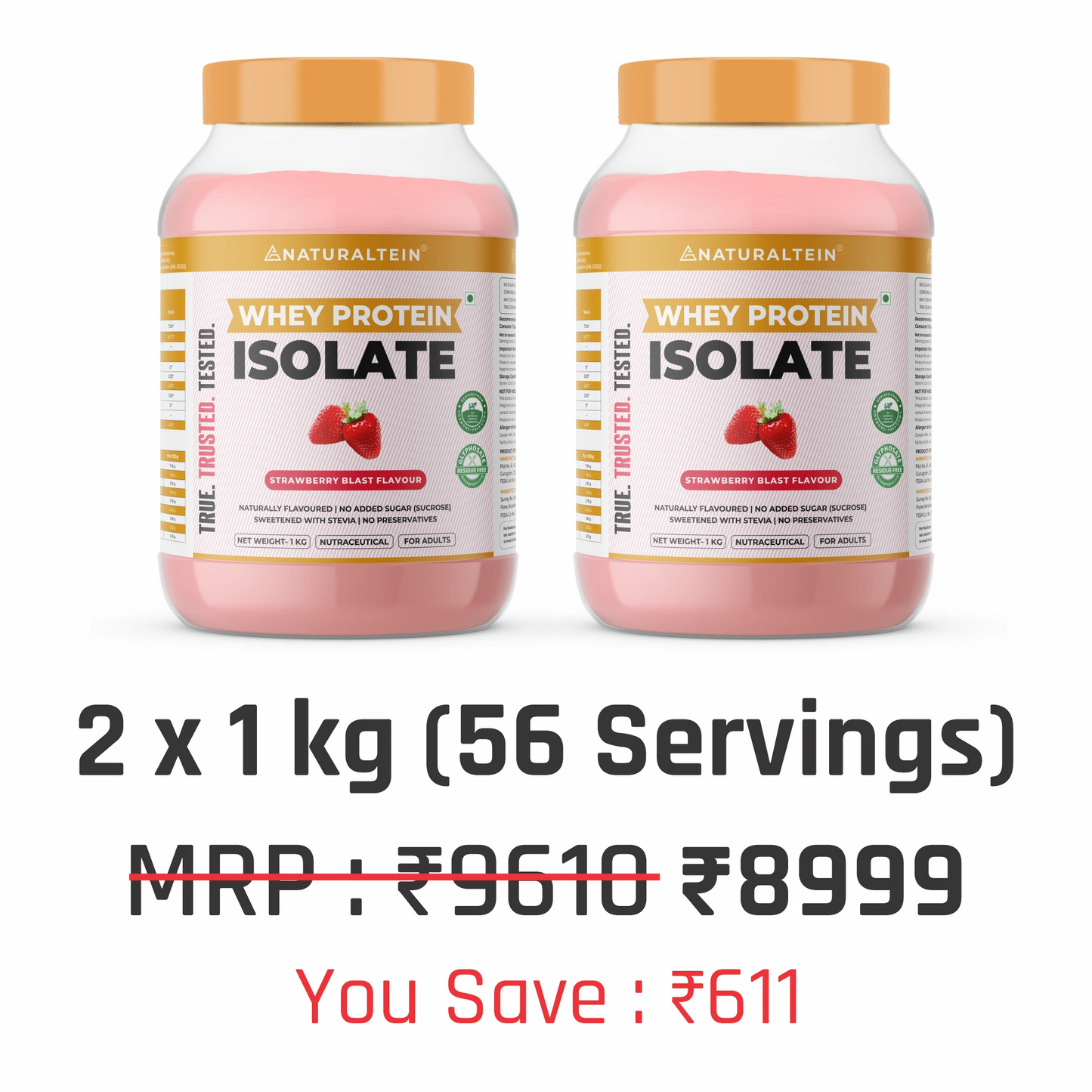 100% Natural Whey Protein Isolate