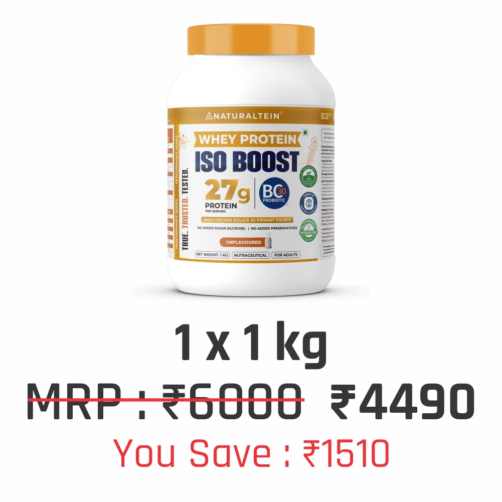 100% Natural Whey Protein ISO BOOST