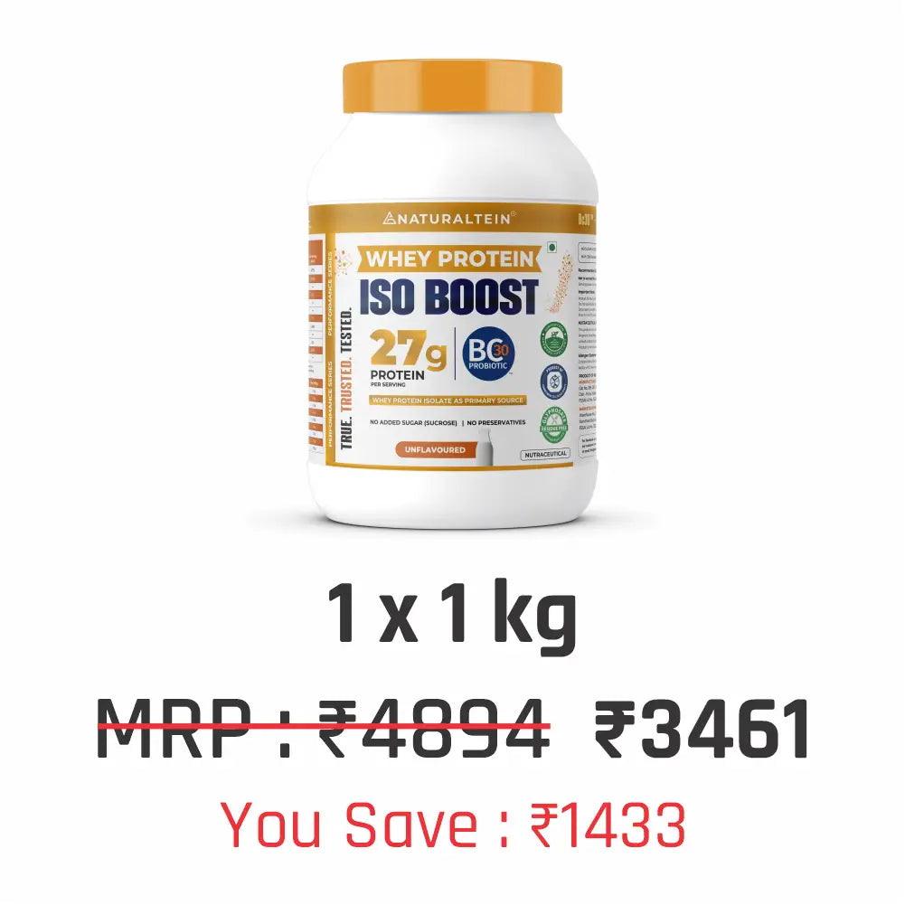100% Natural Whey Protein ISO BOOST