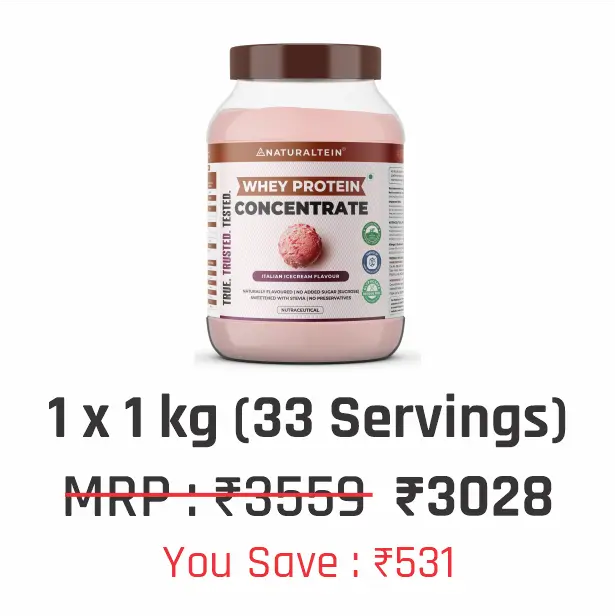 100% Natural Whey Protein Concentrate