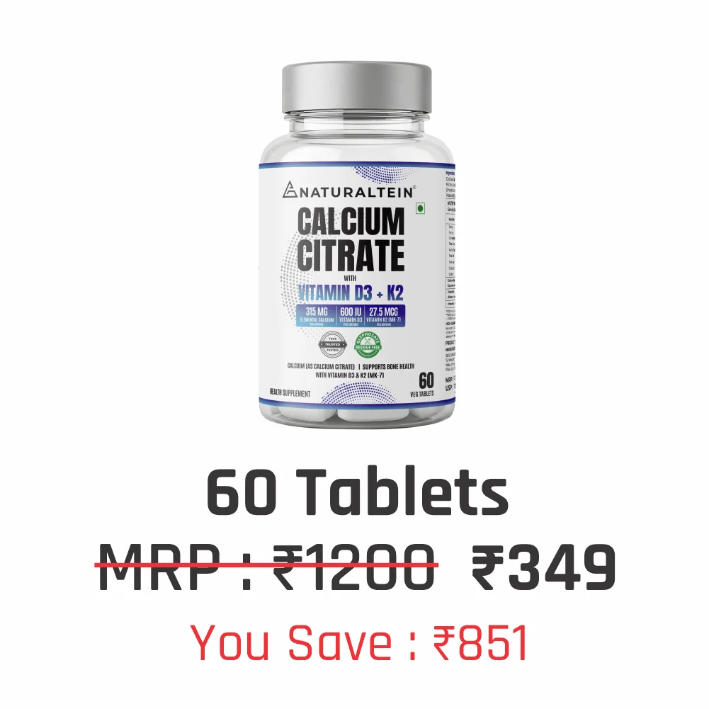 Calcium Citrate with Vitamin D3+K2 (MK7)
