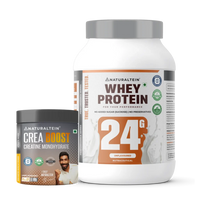 unflavoured-100% Natural Whey Protein – Max (1 kg) + CREA BOOST Creatine Monohydrate (100g)