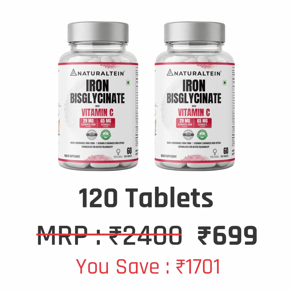 Iron Bisglycinate + Vitamin C for Female