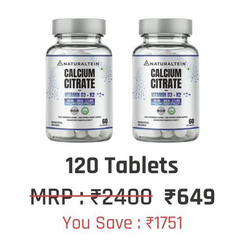 Calcium Citrate with Vitamin D3+K2 (MK7)