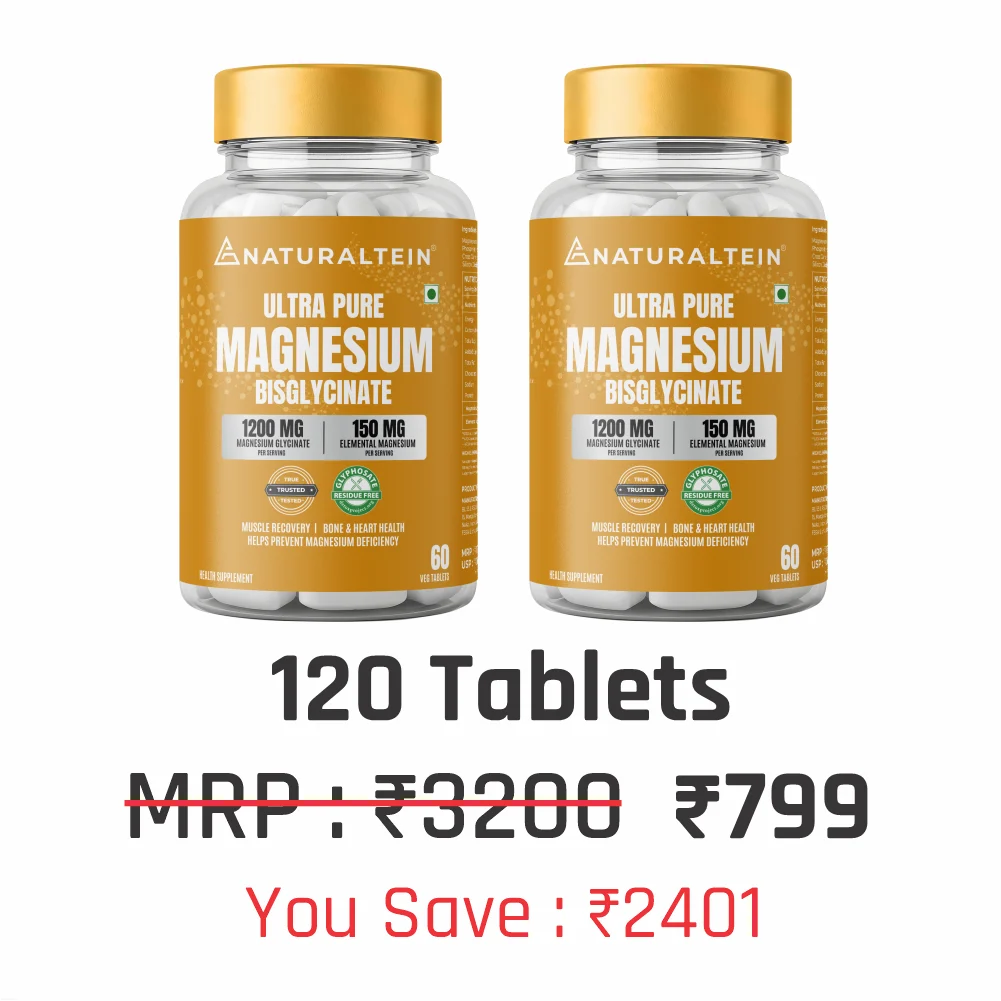 100% Magnesium Glycinate 1200 mg