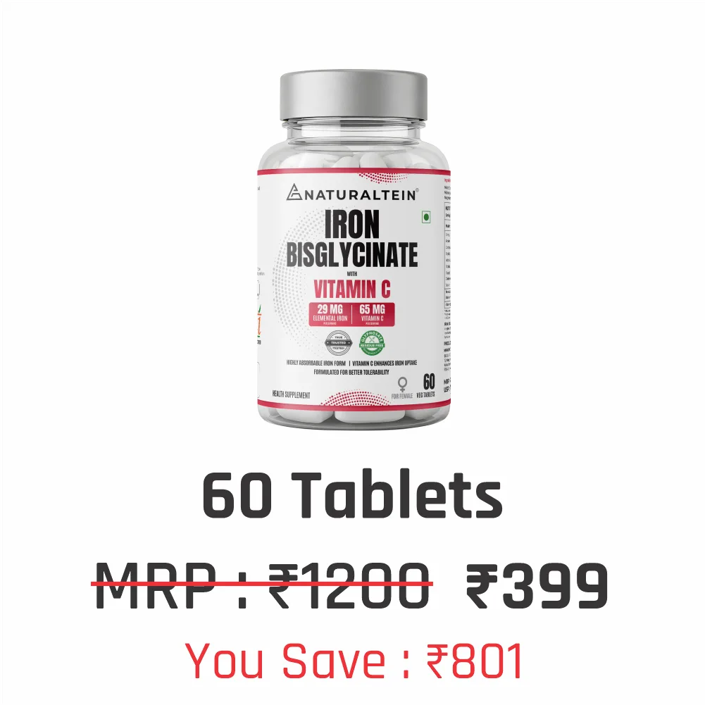 Iron Bisglycinate + Vitamin C for Female