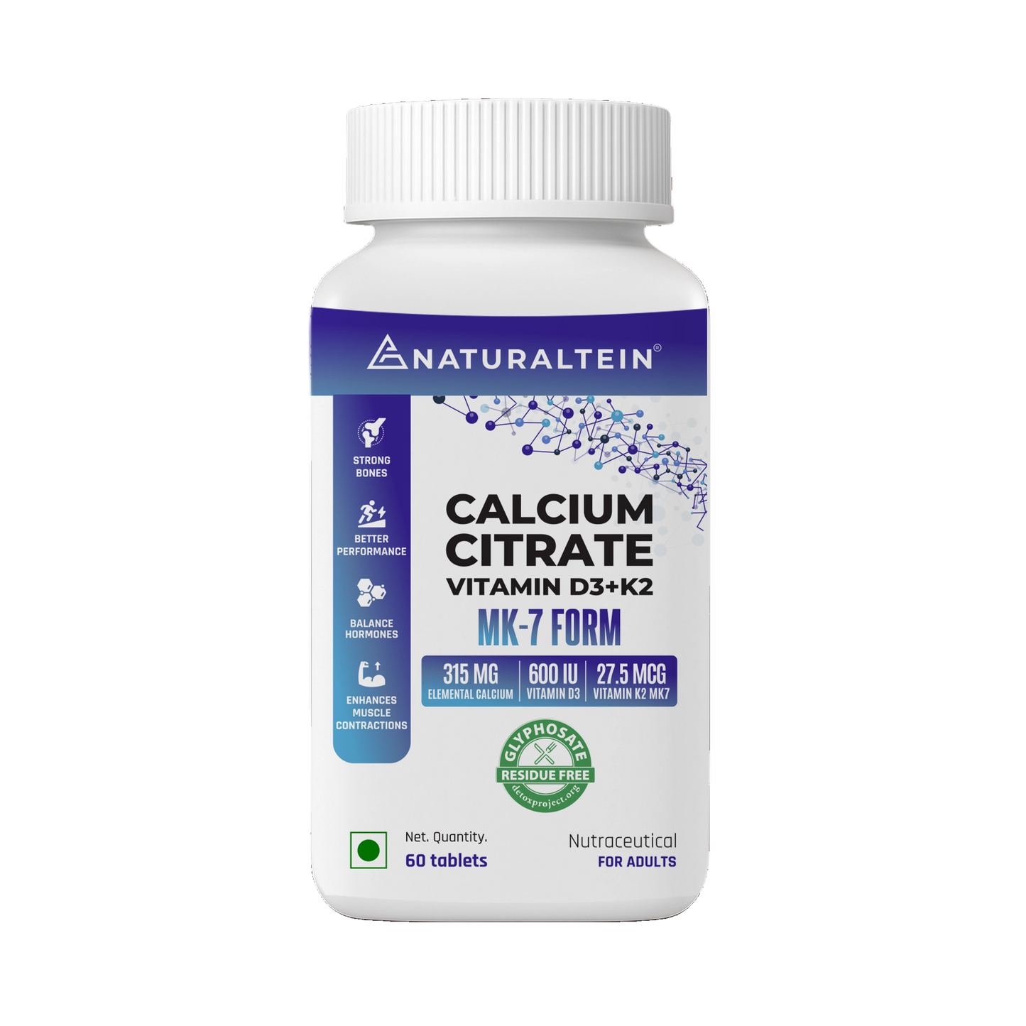 Calcium Citrate with Vitamin D3+K2 (MK7)