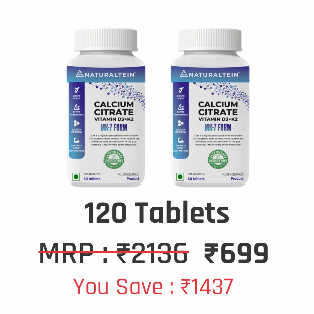 Calcium Citrate with Vitamin D3+K2 (MK7)