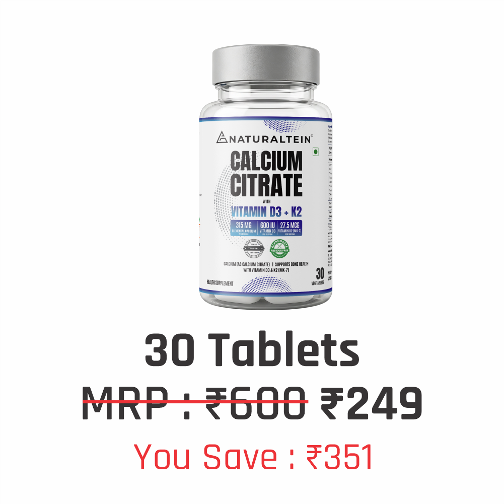 Calcium Citrate with Vitamin D3+K2 (MK7)
