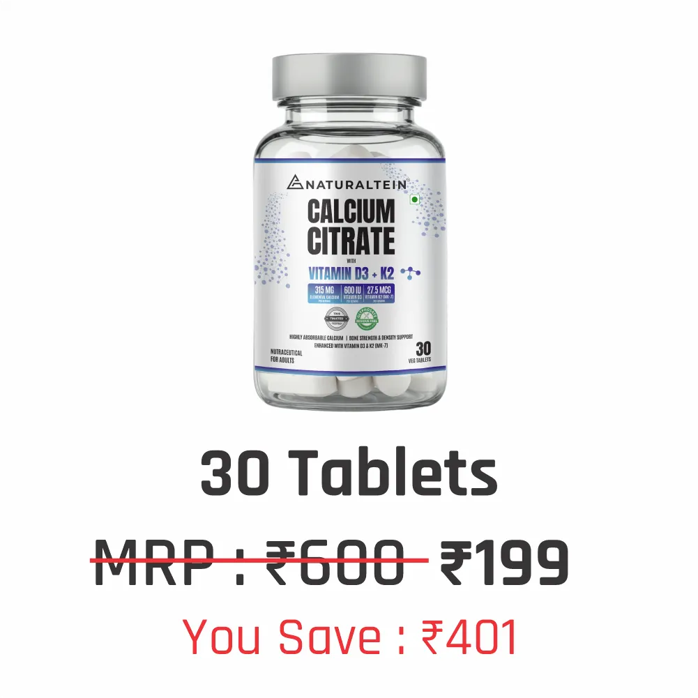 Calcium Citrate with Vitamin D3+K2 (MK7)