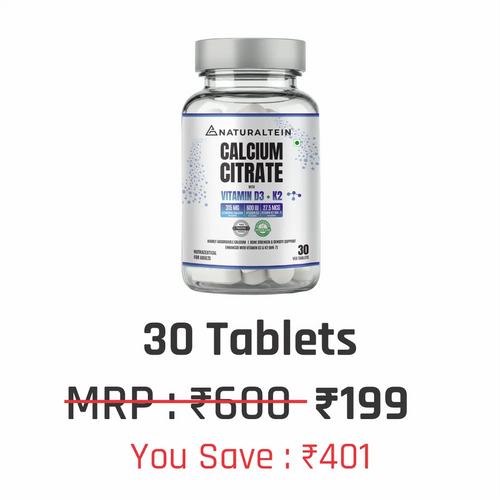 Calcium Citrate with Vitamin D3+K2 (MK7)