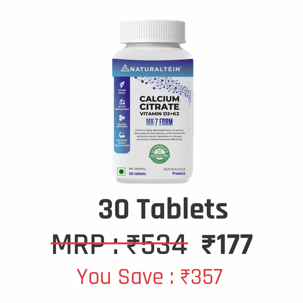 Calcium Citrate with Vitamin D3+K2 (MK7)
