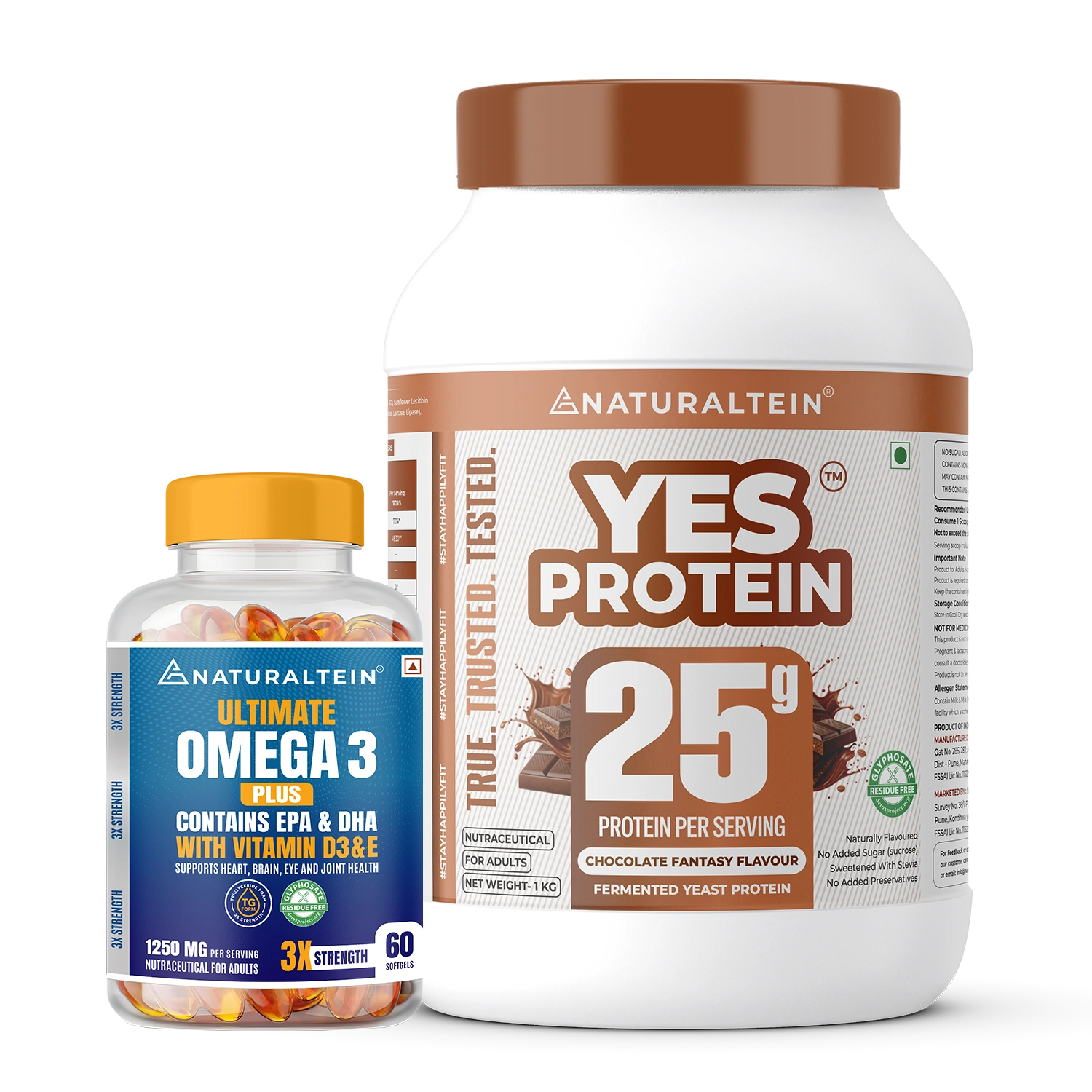 Deal – 100% Natural Yeast Protein + Ultimate Omega 3 Plus (60 softgels)
