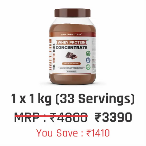 100% Natural Whey Protein Concentrate – Chocolate 1 kg + Magnesium Glycinate (30 Tablets)