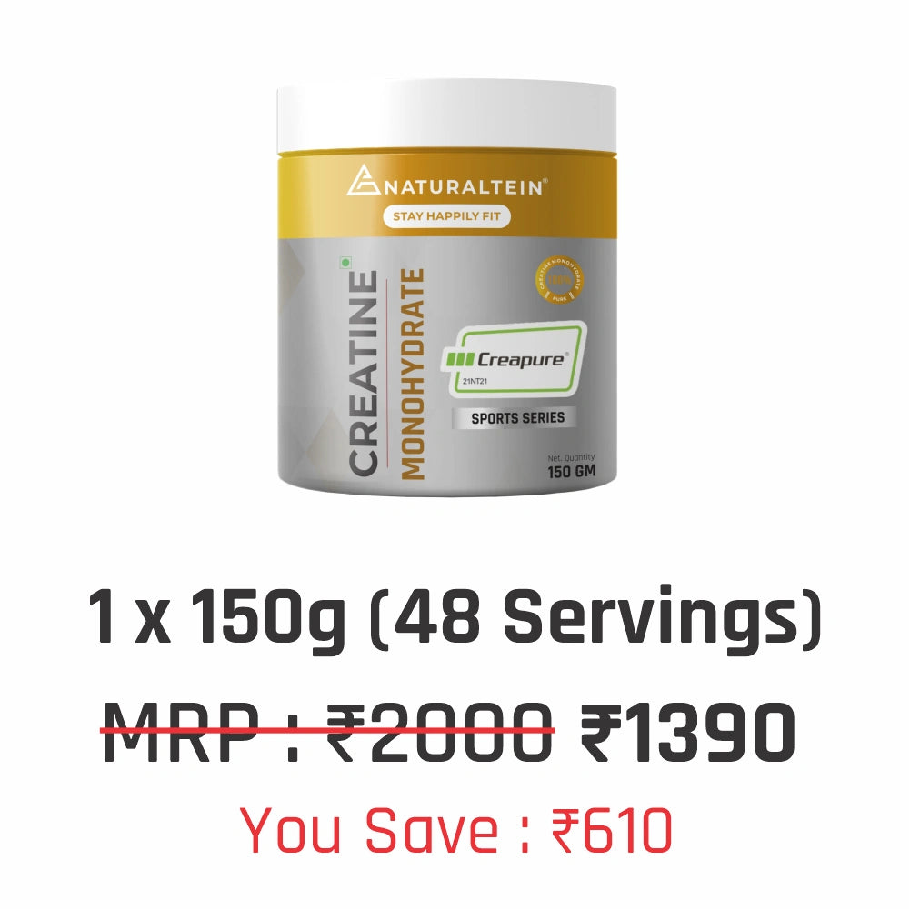 100% Pure Creapure Creatine Monohydrate