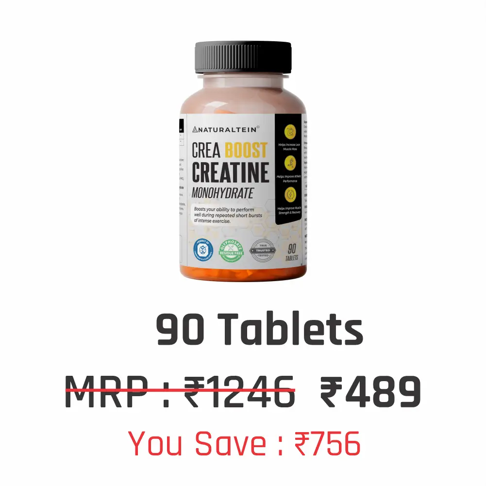 100% Pure Creatine Monohydrate Tablets