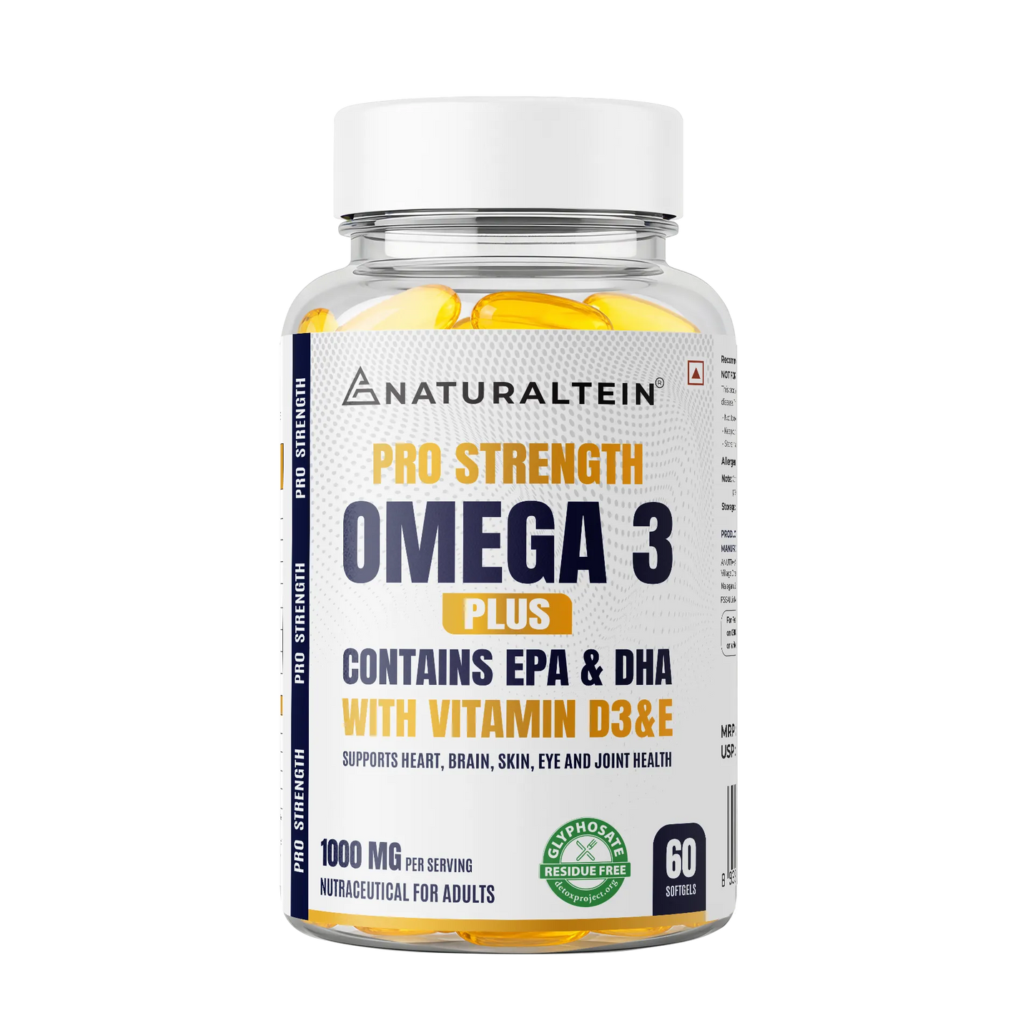 Pro Strength Omega 3 Plus with Vitamin D3 & Vitamin E