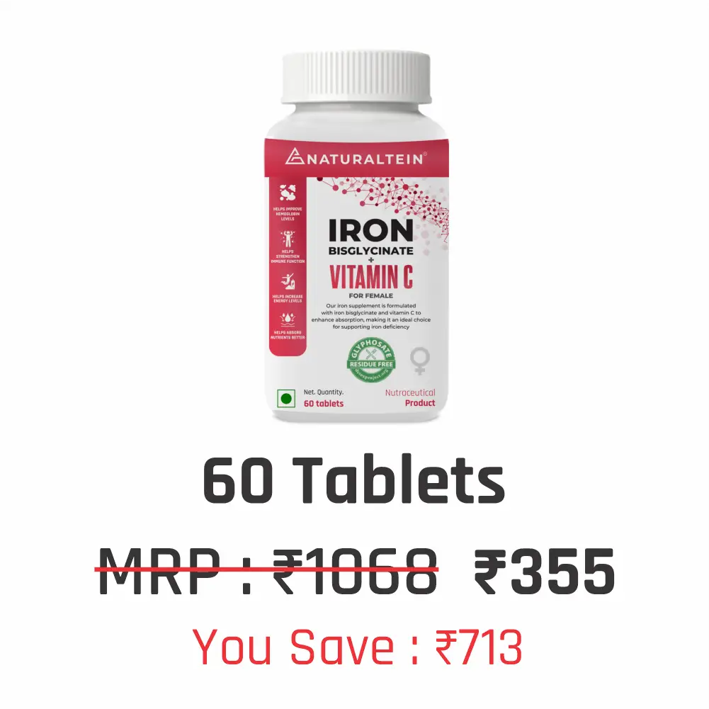 Iron Bisglycinate + Vitamin C for Female