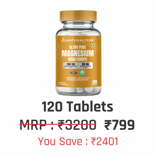 100% Magnesium Glycinate 1100 mg