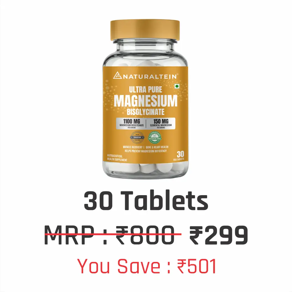 100% Magnesium Glycinate 1100 mg