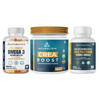 Great Value Deal – Multivitamins + CREA BOOST (100g) + Pro Strength Omega 3