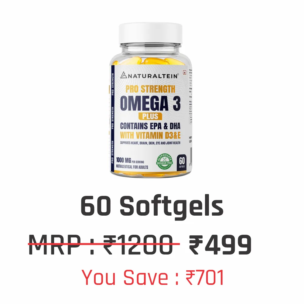 Pro Strength Omega 3 Plus with Vitamin D3 & Vitamin E