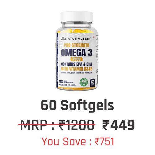 Pro Strength Omega 3 Plus with Vitamin D3 & Vitamin E