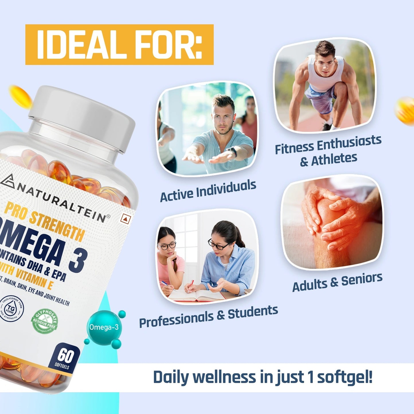 Pro Strength Omega 3 with Vitamin E