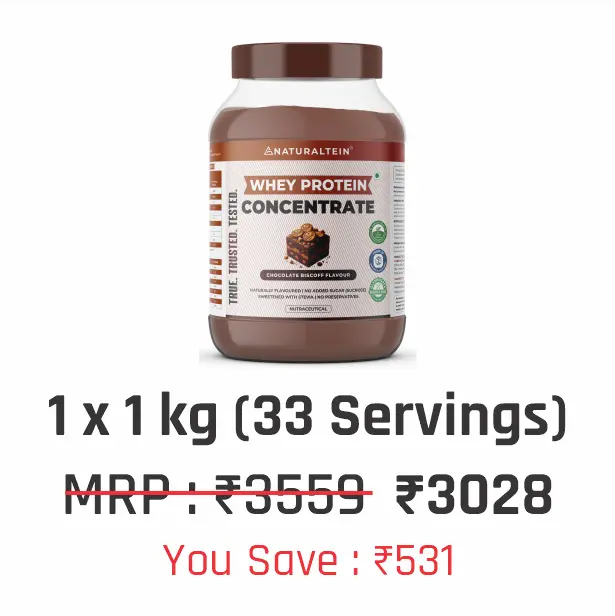 100% Natural Whey Protein Concentrate