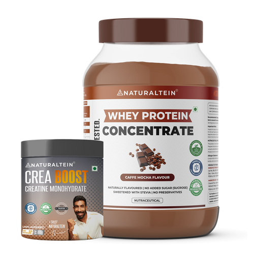 Super Deal - 100% Natural Whey Protein Concentrate (1 kg) + CREA BOOST Creatine Monohydrate
