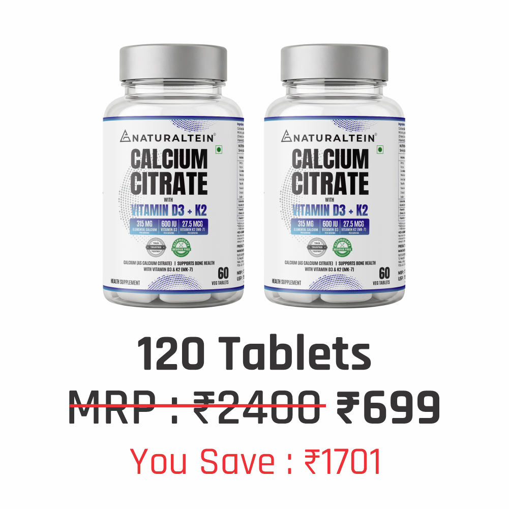 Calcium Citrate with Vitamin D3+K2 (MK7)