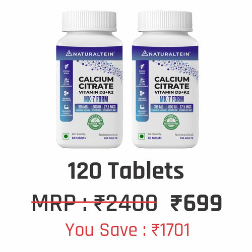 Calcium Citrate with Vitamin D3+K2 (MK7)