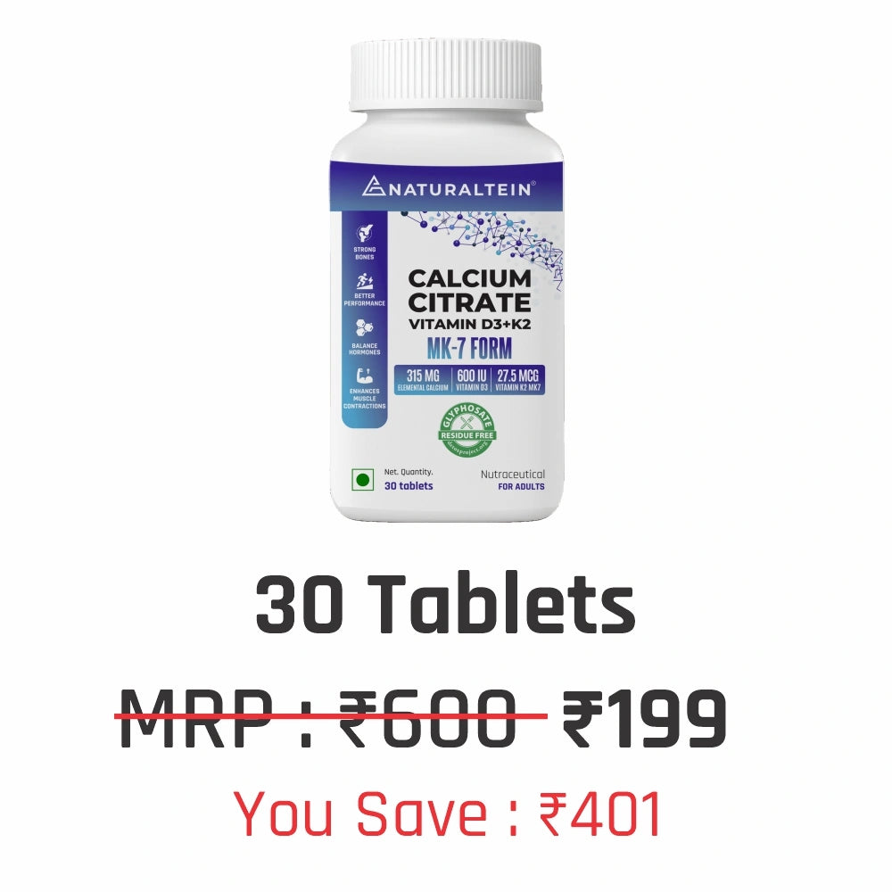 Calcium Citrate with Vitamin D3+K2 (MK7)