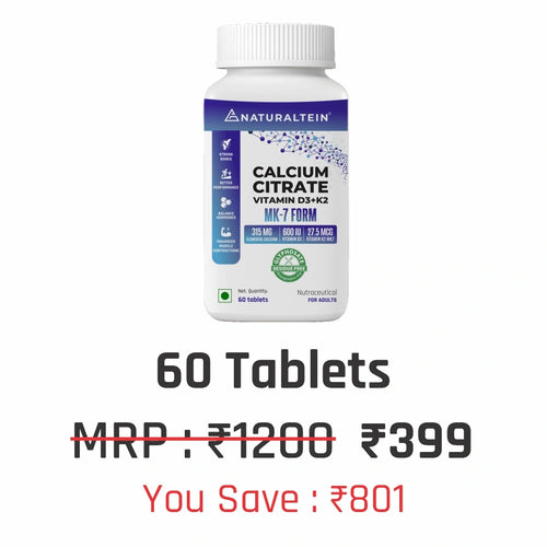 Calcium Citrate with Vitamin D3+K2 (MK7)