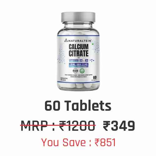 Calcium Citrate with Vitamin D3+K2 (MK7)