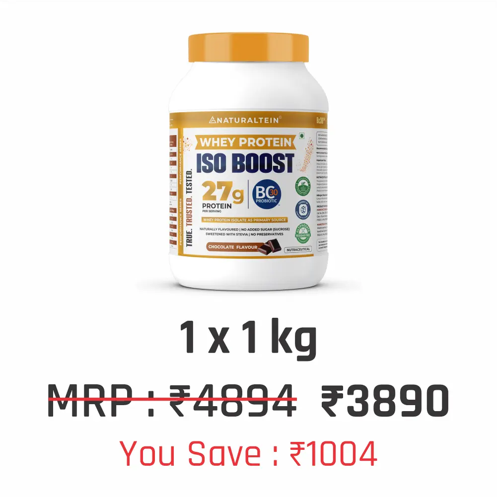 100% Natural Whey Protein ISO BOOST