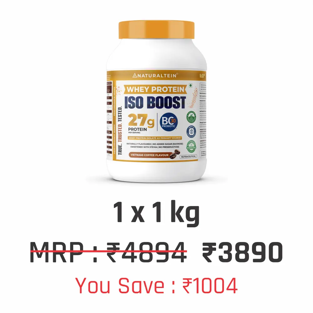 100% Natural Whey Protein ISO BOOST