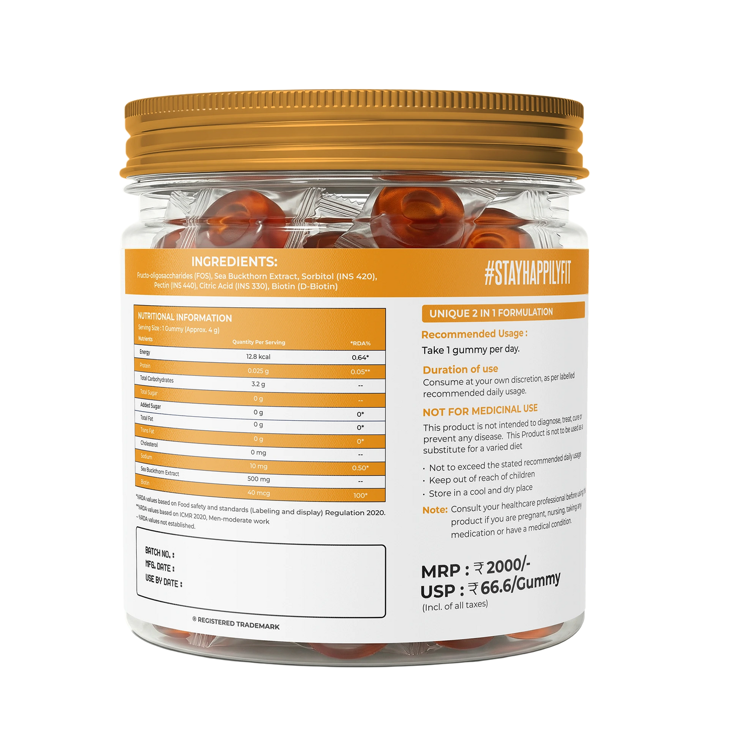 Sea Buckthorn + Biotin Gummies