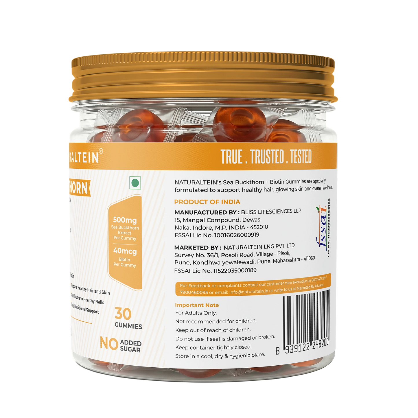 Sea Buckthorn + Biotin Gummies