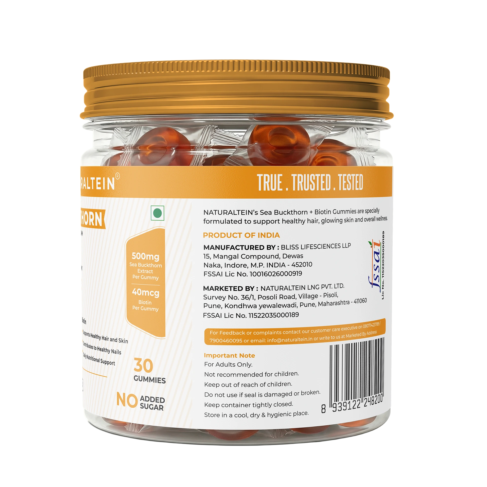 Sea Buckthorn + Biotin Gummies