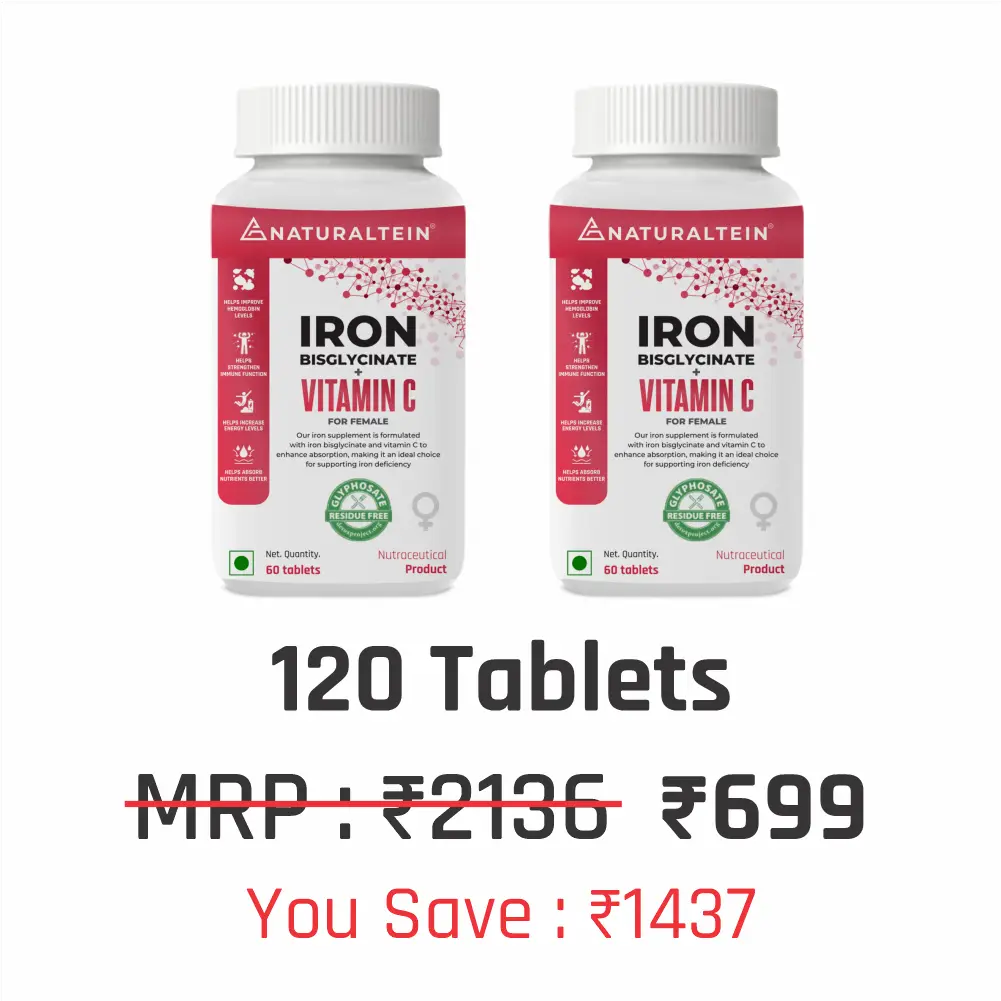 Iron Bisglycinate + Vitamin C for Female