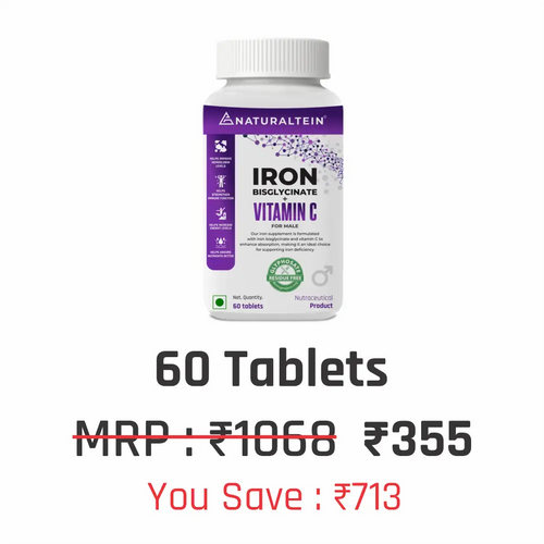 Iron Bisglycinate + Vitamin C for Male