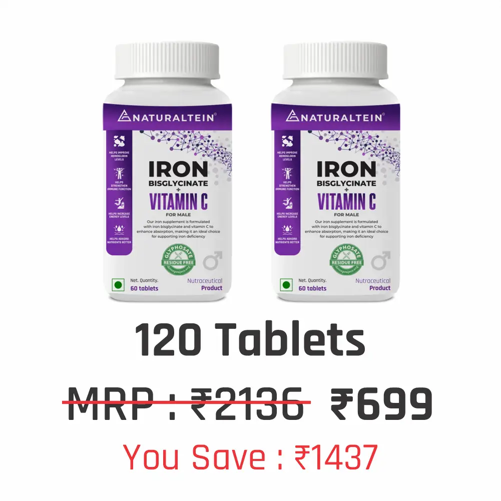 Iron Bisglycinate + Vitamin C for Male