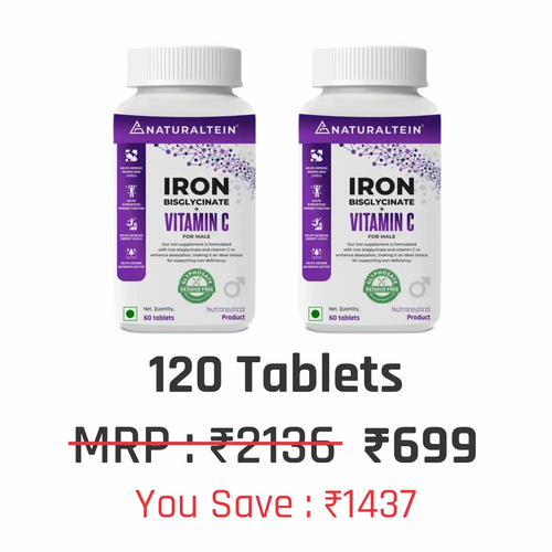 Iron Bisglycinate + Vitamin C for Male