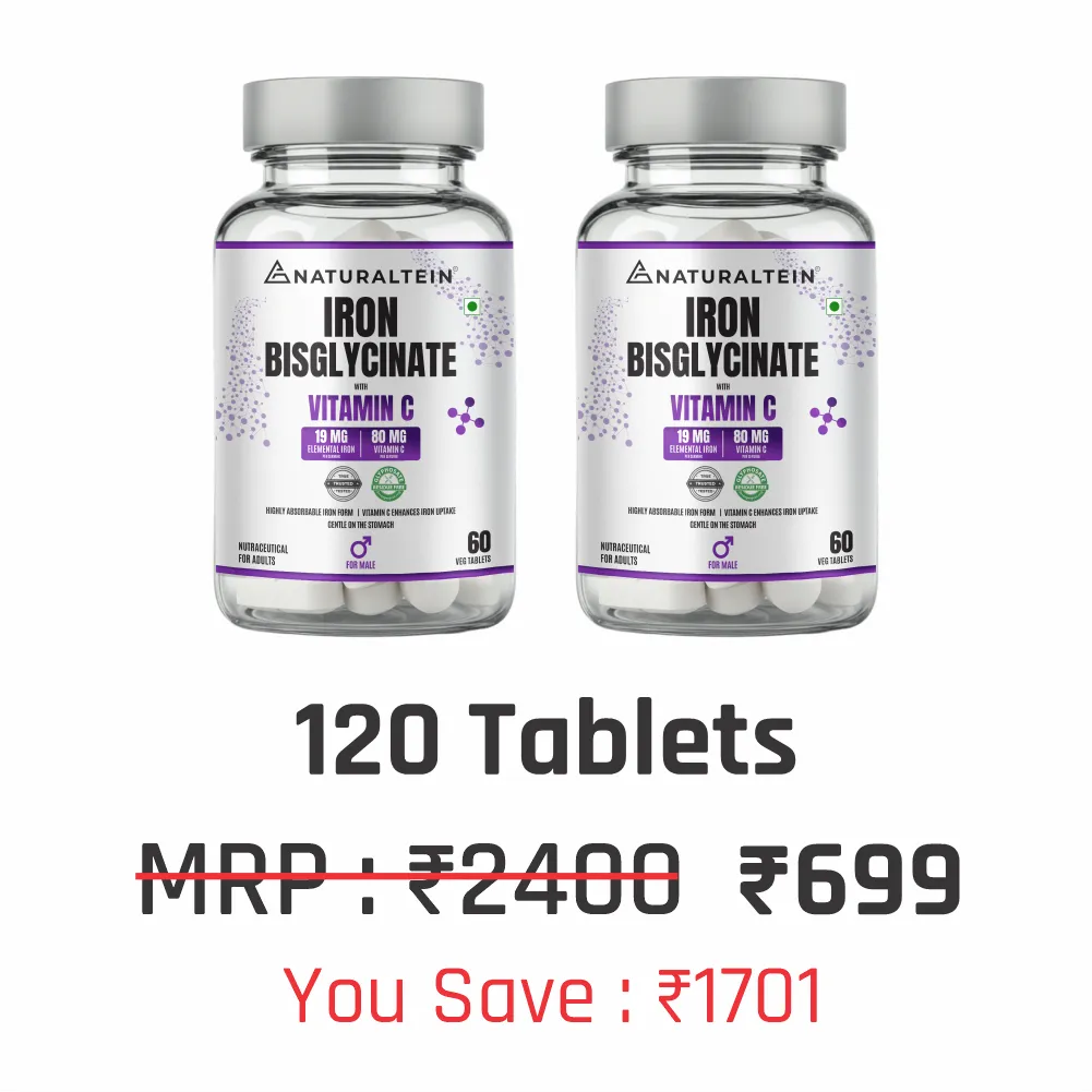 Iron Bisglycinate + Vitamin C for Male