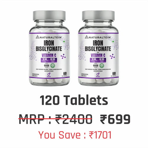 Iron Bisglycinate + Vitamin C for Male