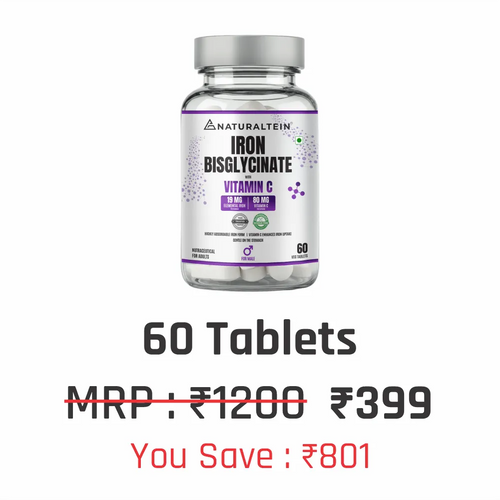 Iron Bisglycinate + Vitamin C for Male